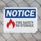Signmission Fire Safety No Storage OSHA Notice Sign, Plastic, 10in W x 7in L, 2PK OS-2PACK-NS-P-710-L-12655 - alternate 8